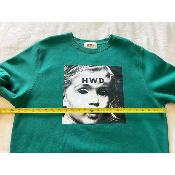 HALFWAY DEAD Green HWD Sweatshirt Crew Neck Pullover Size XL - Picture 10 of 12